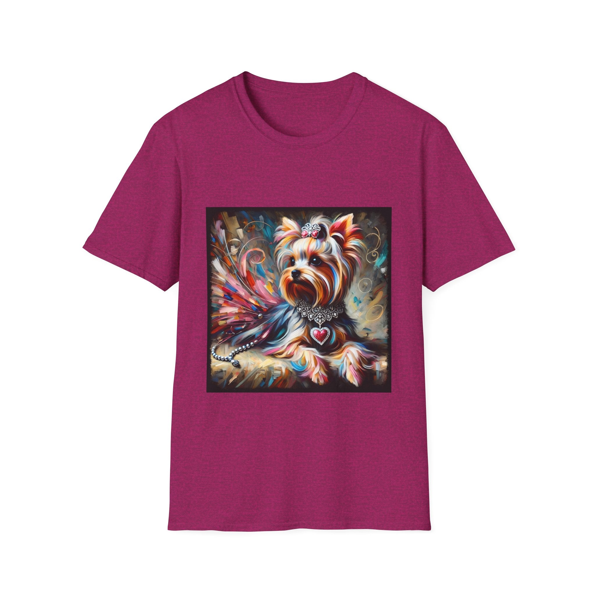 Yorkshire Terrier Diamond Heart Classic | Unisex Dog T-Shirt