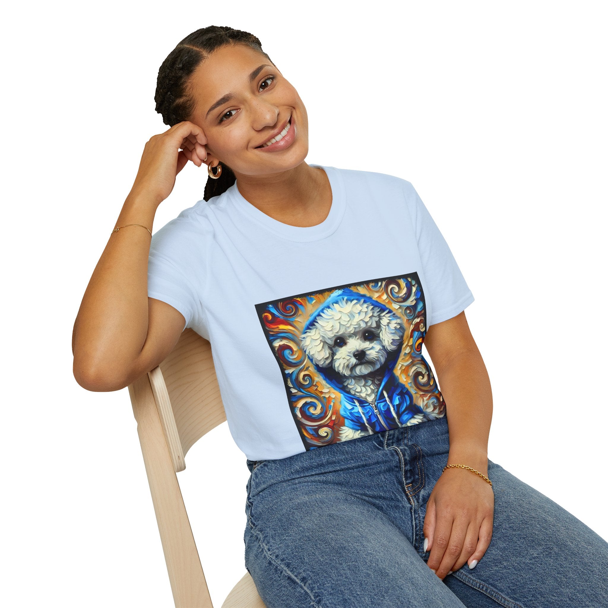 Bichon Frise Hoodie Swirl | Unisex Dog T-Shirt
