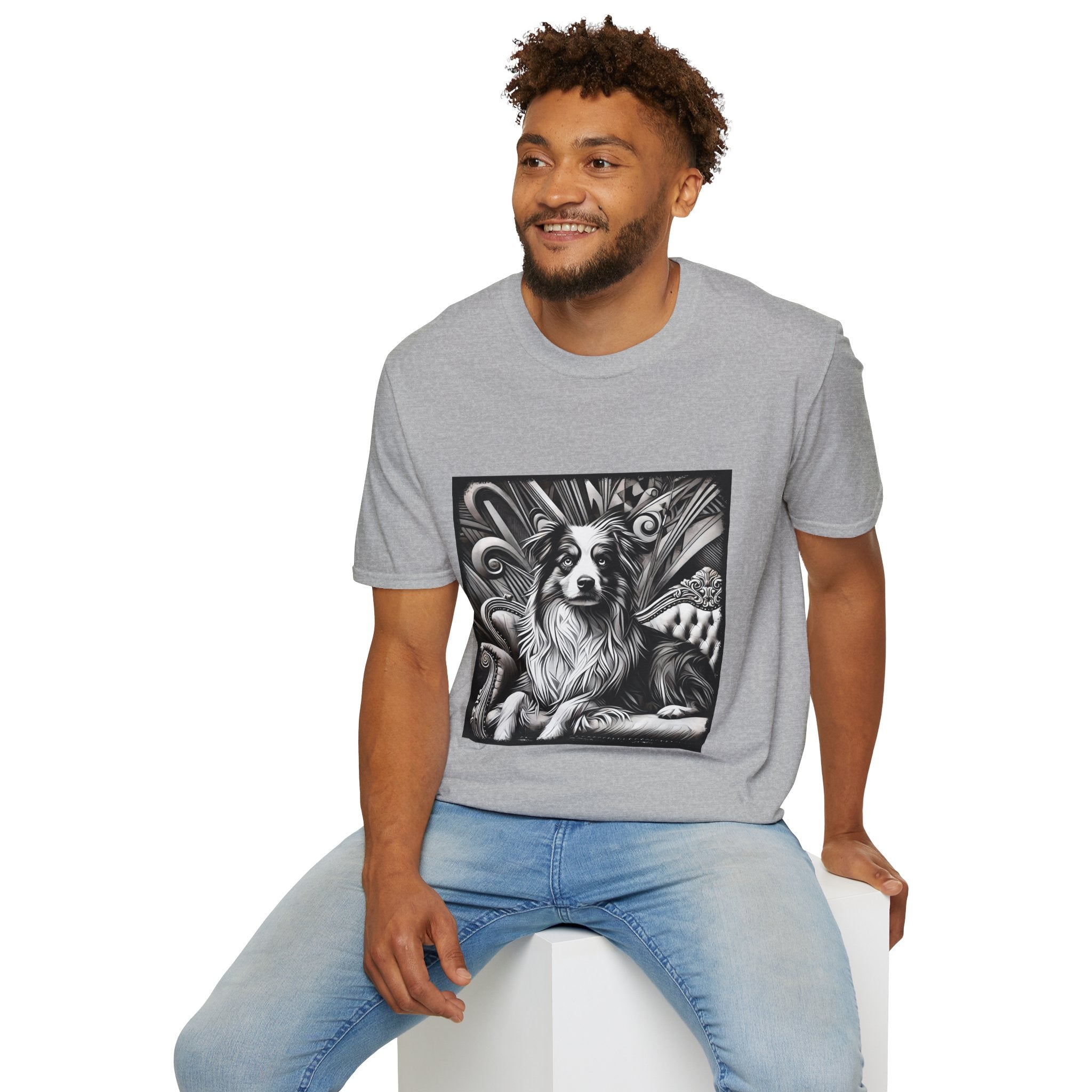 Australian Shepherd B&W Bold | Unisex Dog T-Shirt