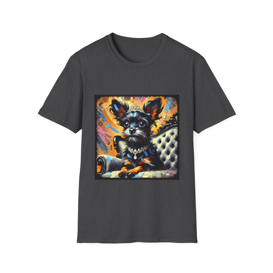 Chihuahua Diamond Classic design dog lover unisex t-shirt in dark heather