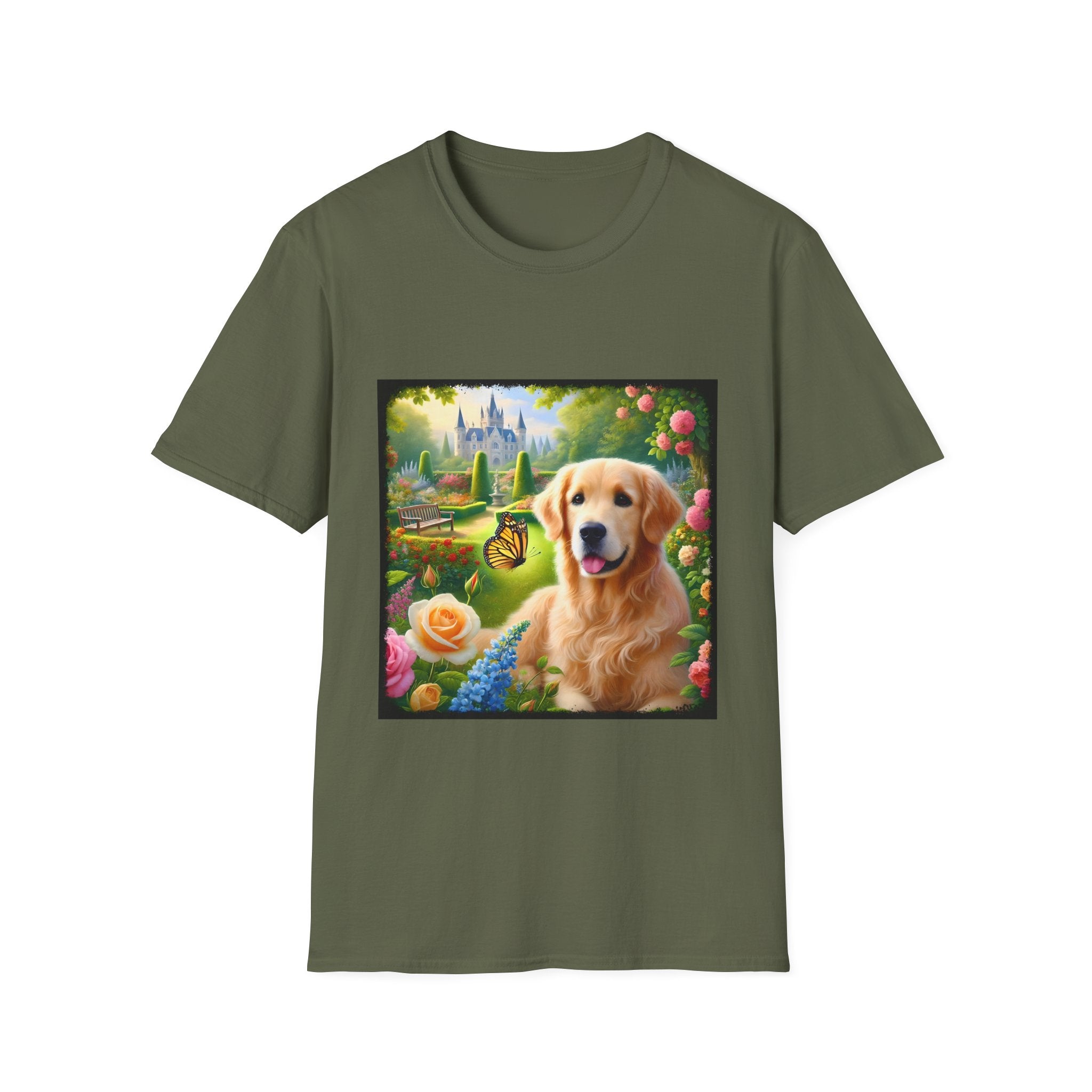 Golden Retriever Shirt | Garden Delight Dog Lover Tee