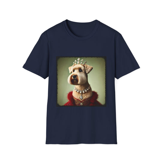 Wheaten Terrier Crimson Queen design dog lover unisex t-shirt in navy