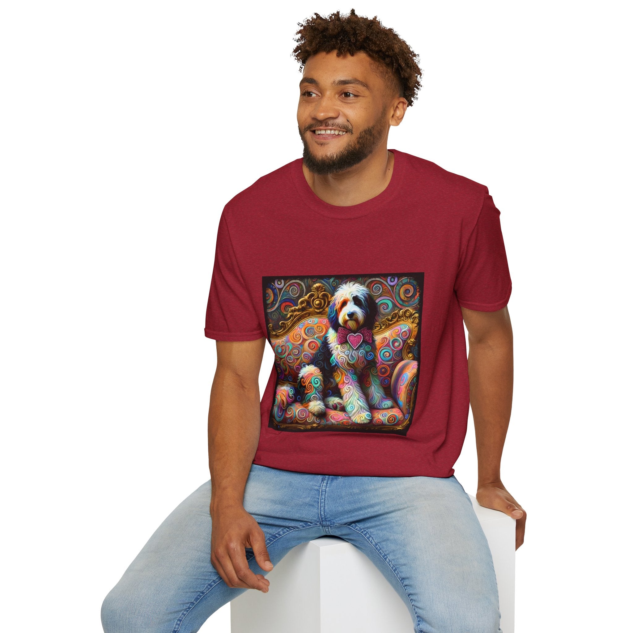 Bernedoodle Love Swirl | Unisex Dog T-Shirt