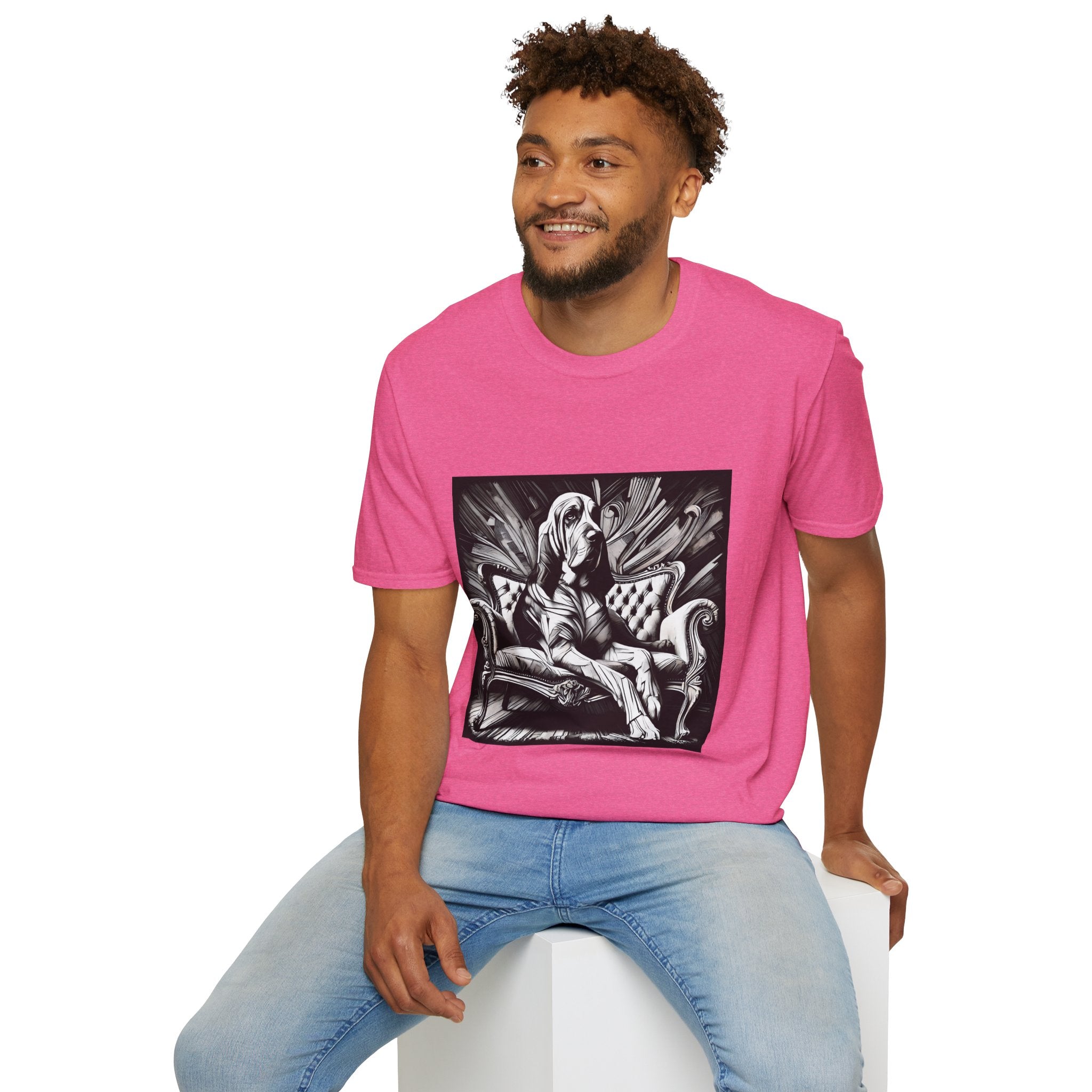 Bloodhound B&W Bold | Unisex Dog T-Shirt