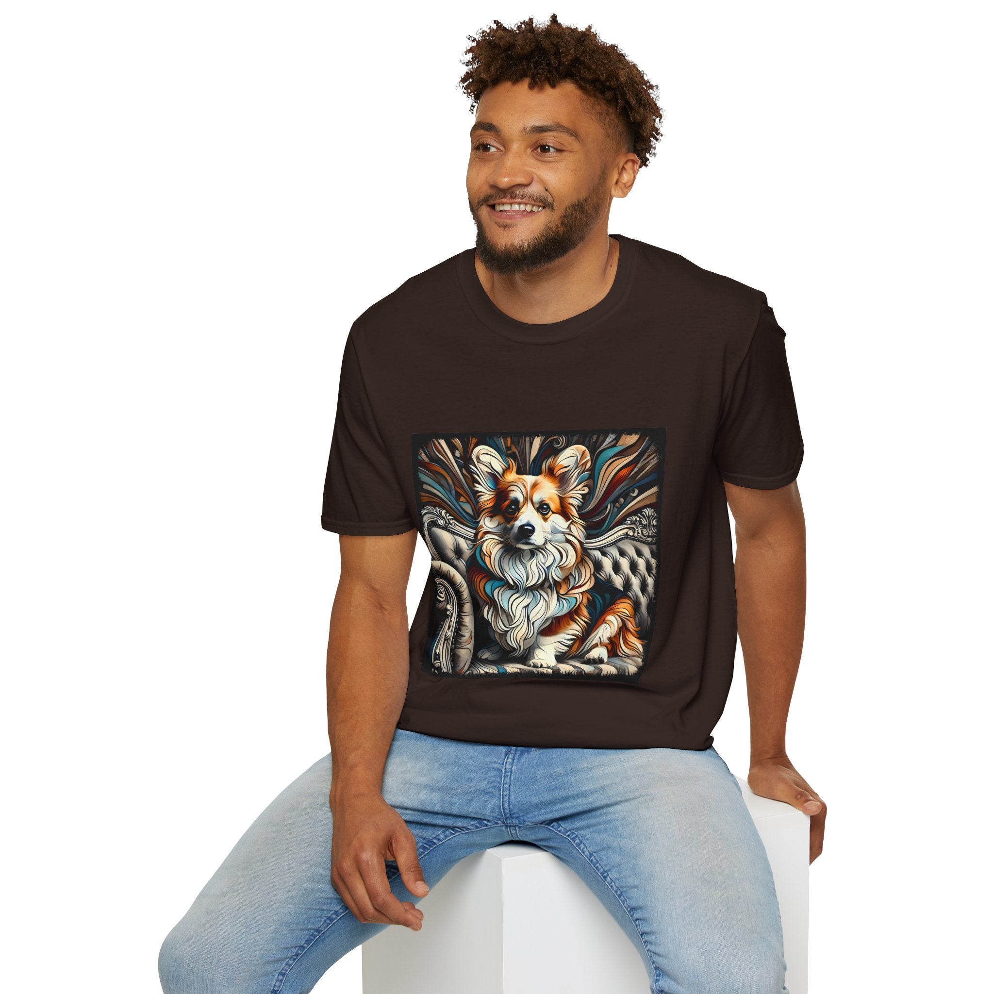 Pembroke Welsh Corgi Earthy Swirl | Unisex Dog T-Shirt
