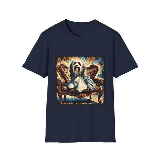 Havanese Warm Classic design dog lover unisex t-shirt in navy