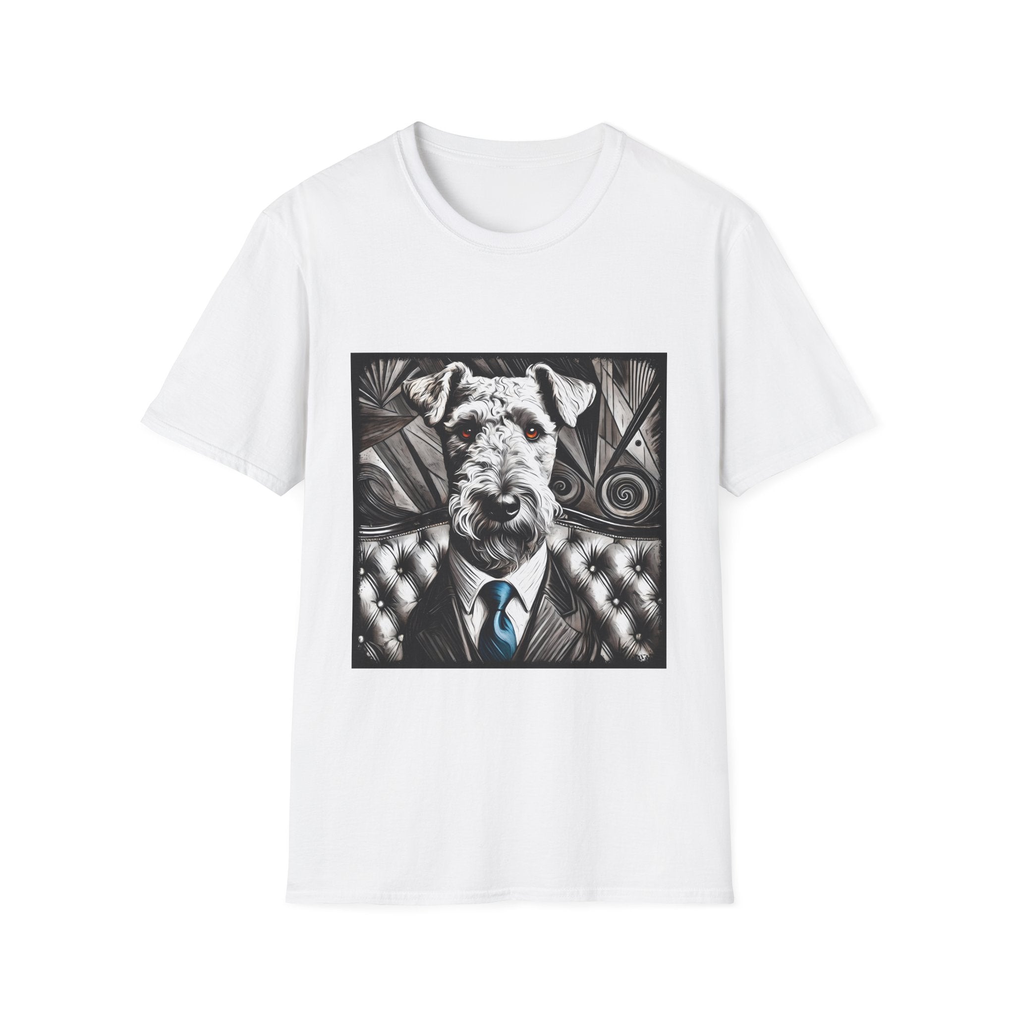 Airedale Terrier Shirt | B&W Bold Eyes Dog Lover Tee