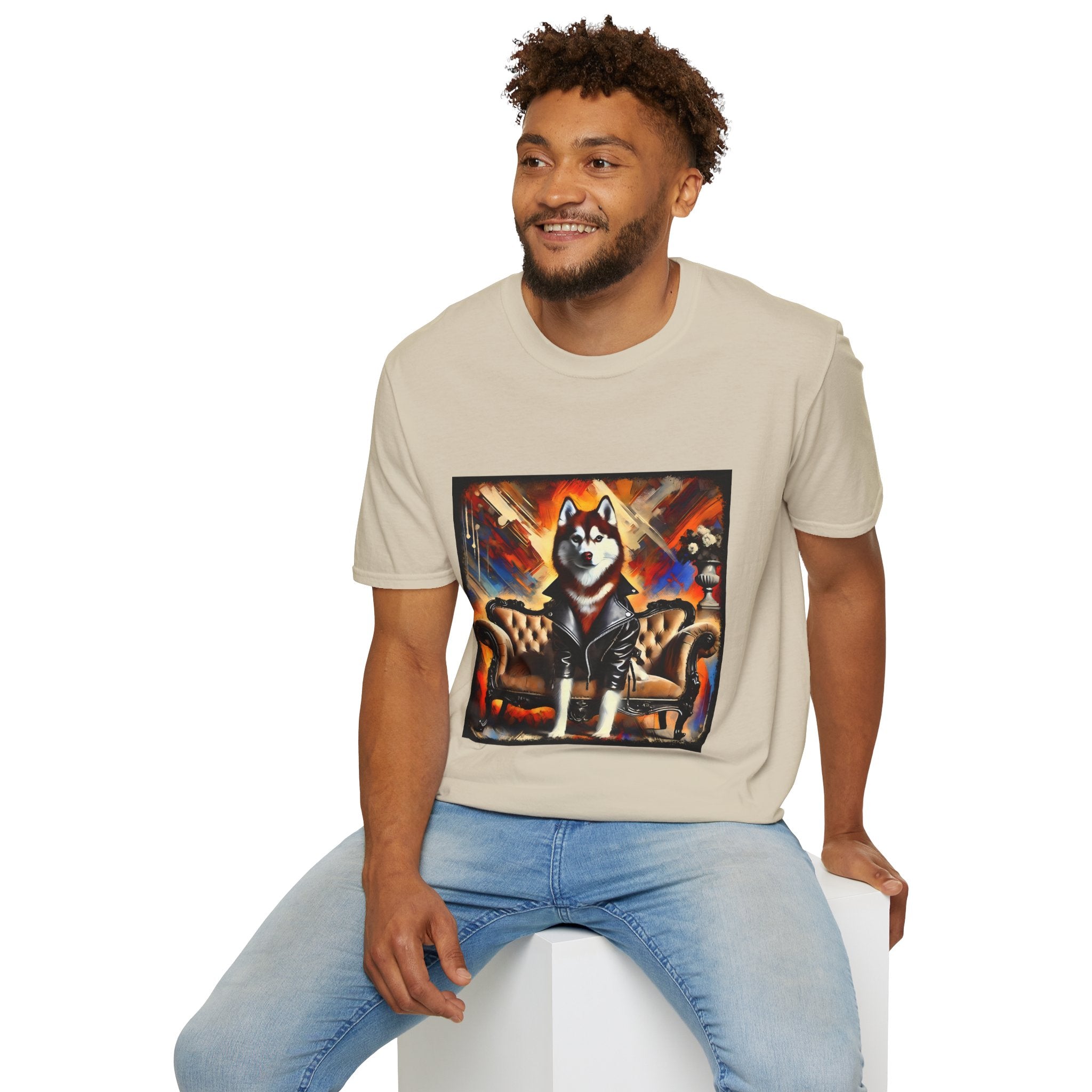 Siberian Husky Vivid Classic | Unisex Dog T-Shirt