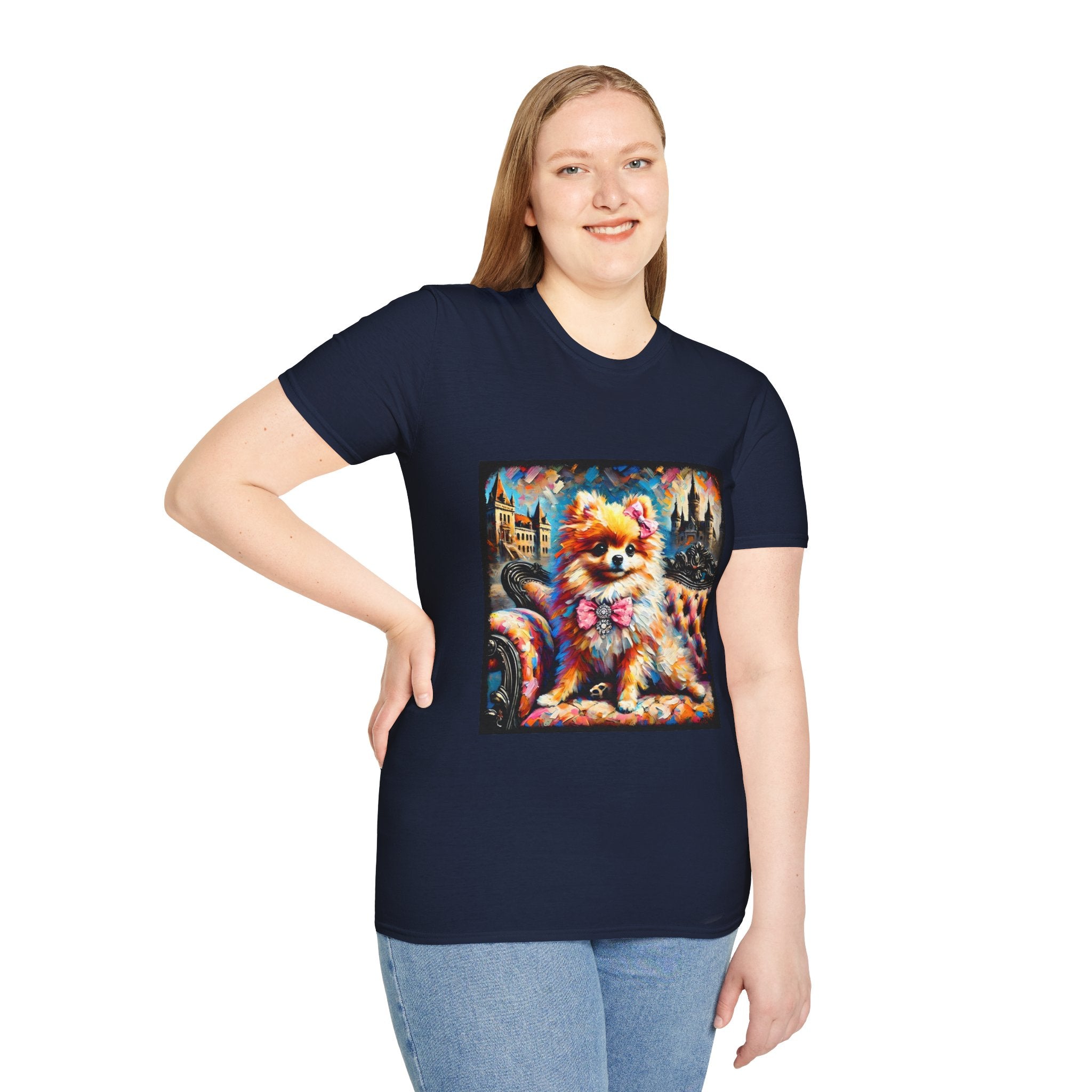 Pomeranian Diamond Princess Classic  | Unisex Dog T-Shirt