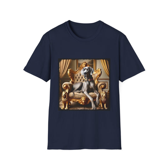 Great Dane Gold Drip design dog lover unisex t-shirt in navy