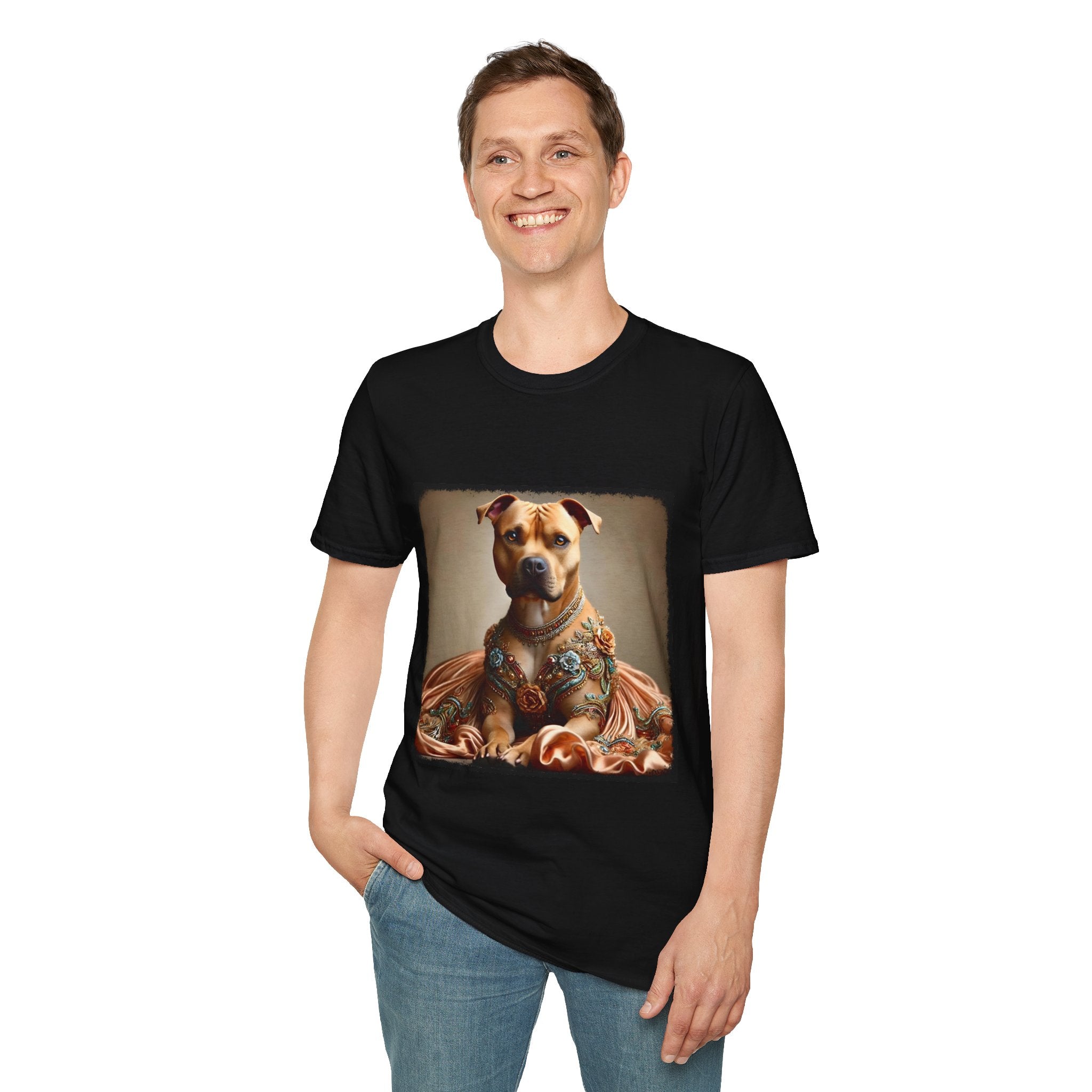 American Pit Bull Terrier Shirt | Sparkle Queen Dog Lover Tee