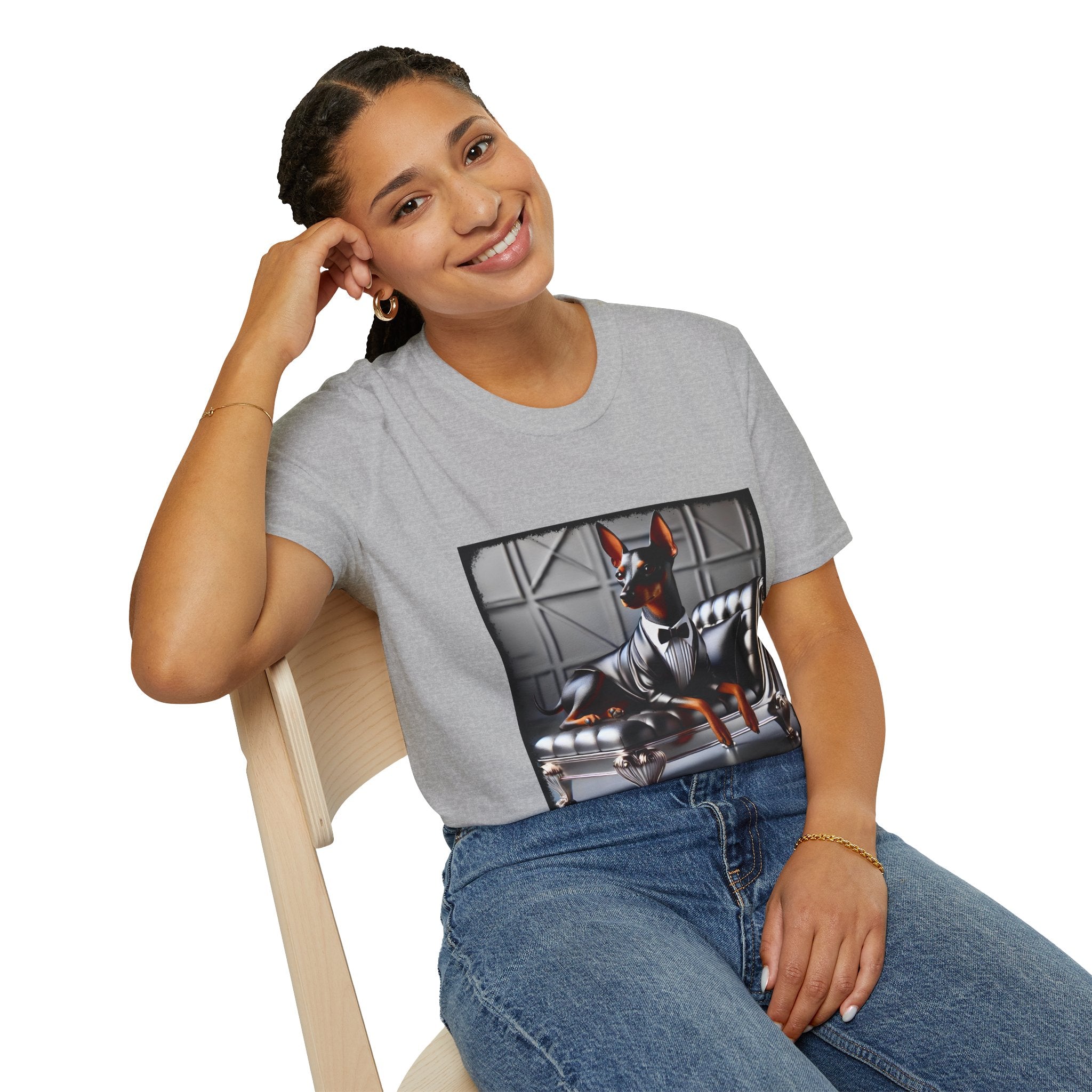 Doberman Pinscher Mini Maven | Unisex Dog T-Shirt