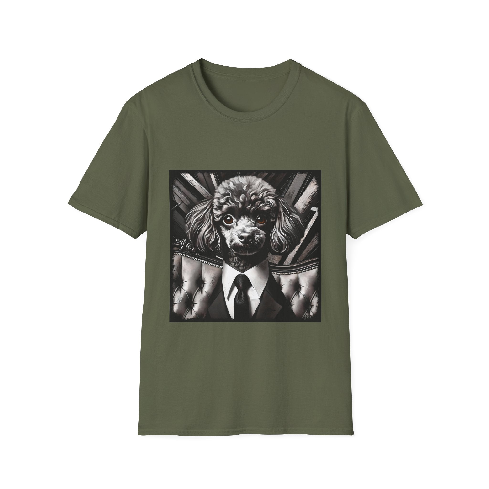Poodle B&W Bold Eyes | Unisex Dog T-Shirt