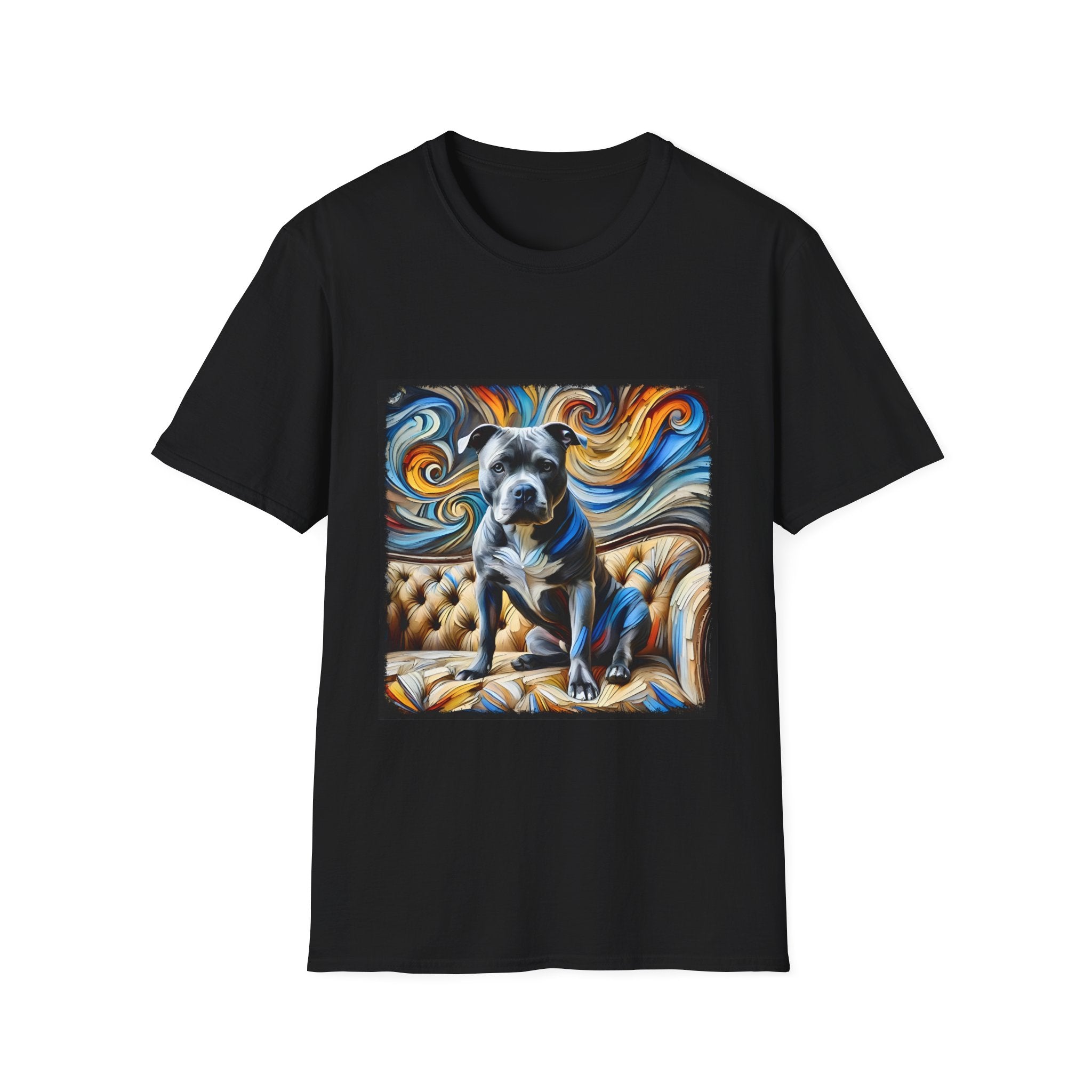 American Pit Bull Terrier Shirt | Blue Swirl Dog Lover Tee