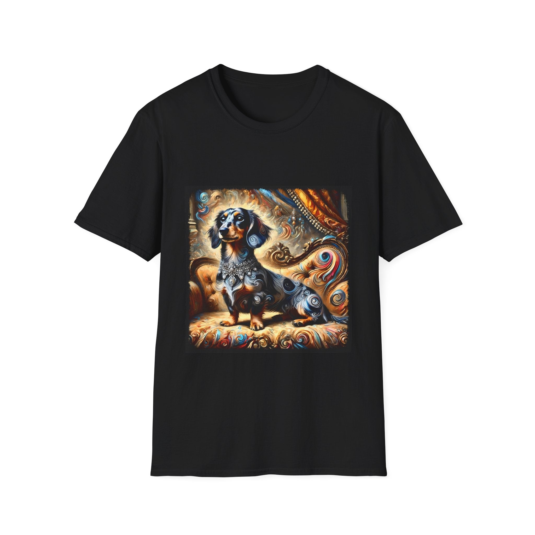 Dachshund Warm Diamond Swirl | Unisex Dog T-Shirt