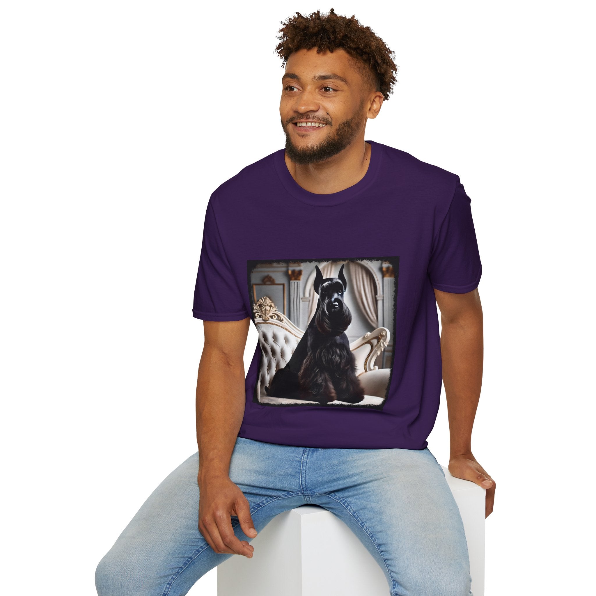 Schnauzer Posh Pose | Unisex Dog T-Shirt