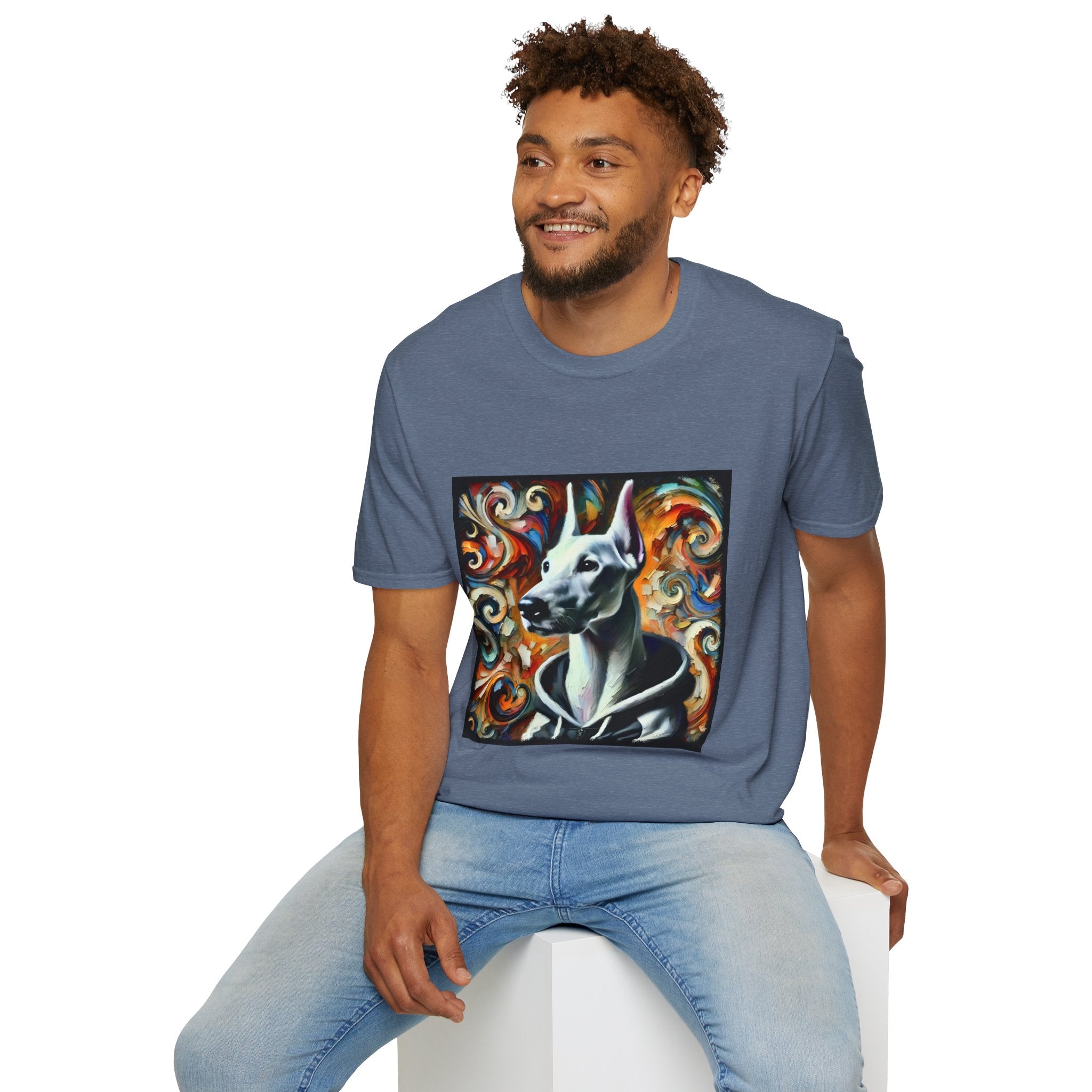 Doberman Pinscher Street Swirl | Unisex Dog T-Shirt