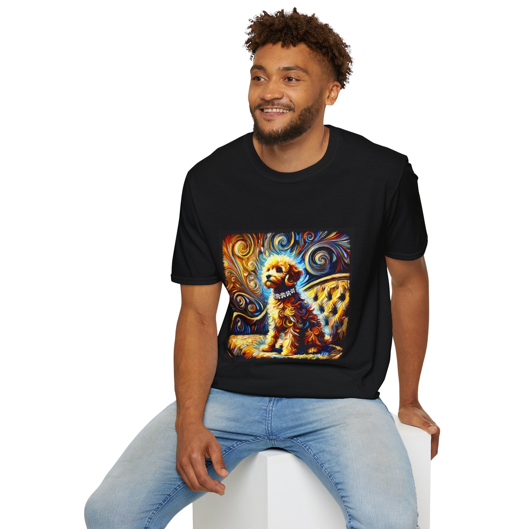Goldendoodle Vivid Swirl | Unisex Dog T-Shirt