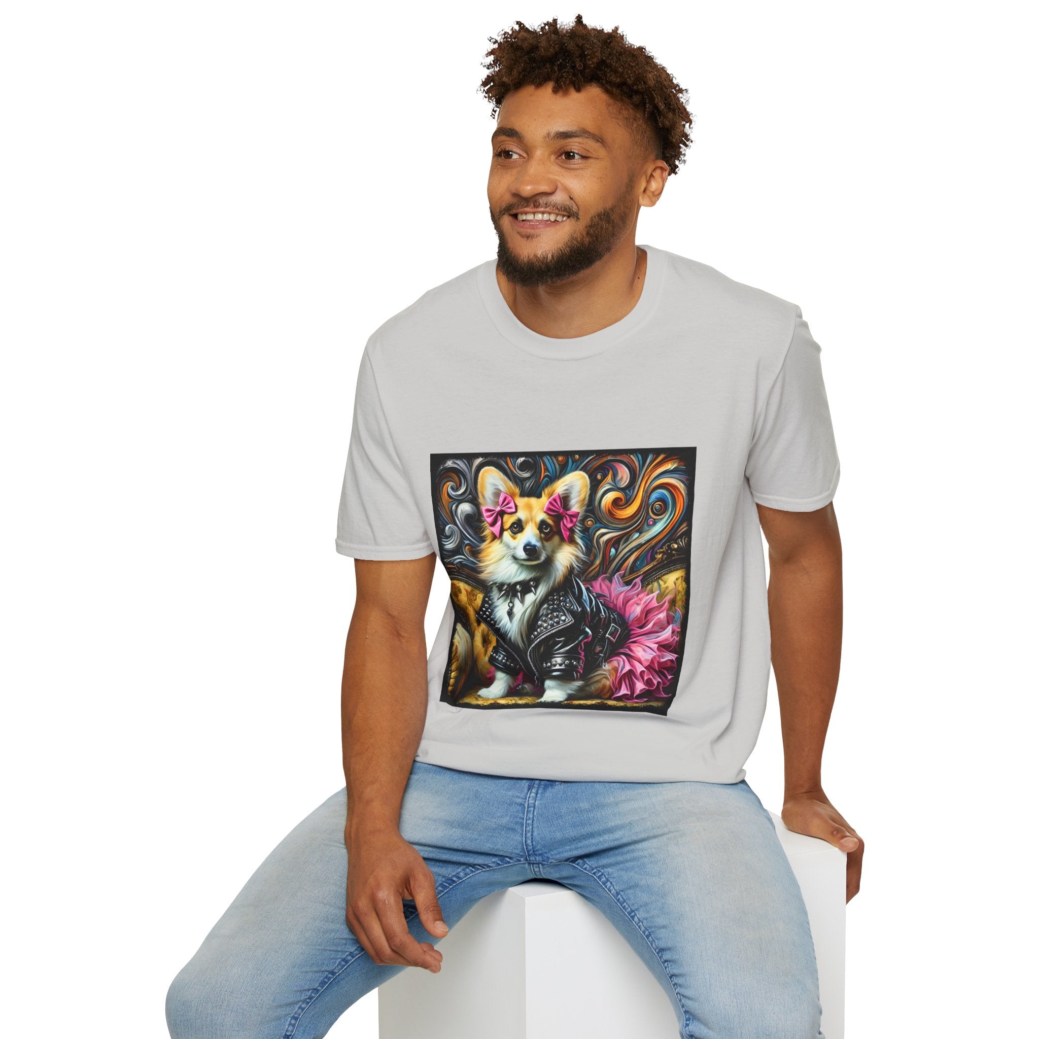 Pembroke Welsh Corgi Rock Swirl | Unisex Dog T-Shirt
