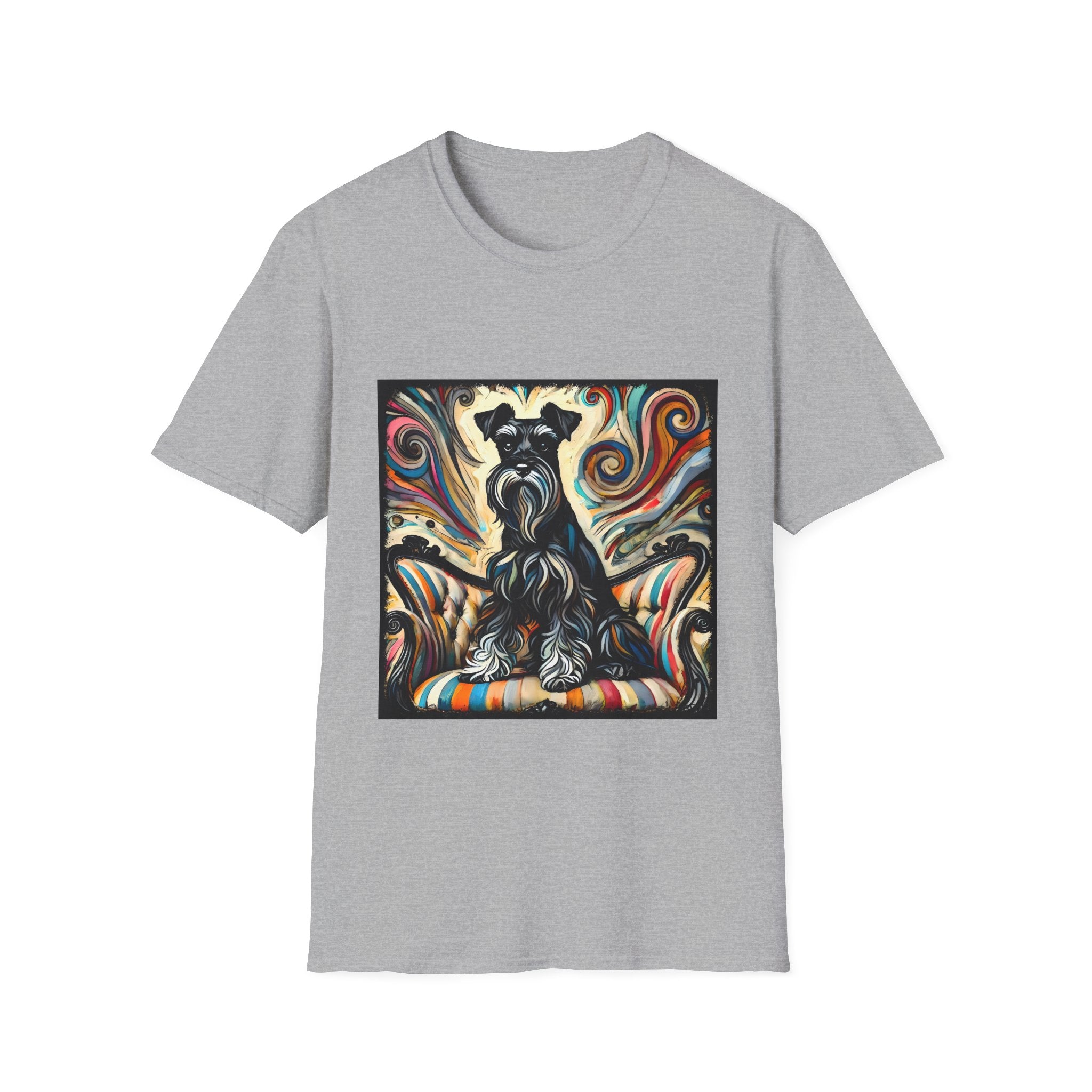 Schnauzer Vivid Swirl | Unisex Dog T-Shirt