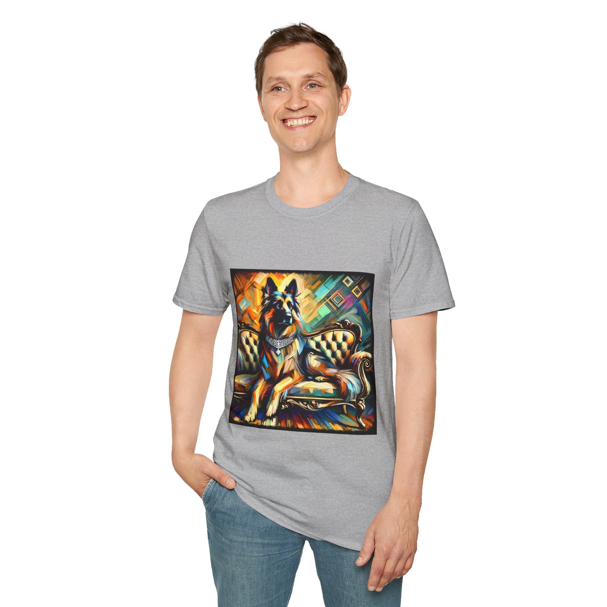 German Shepherd Diamond Multicolor Classic | Unisex Dog T-Shirt