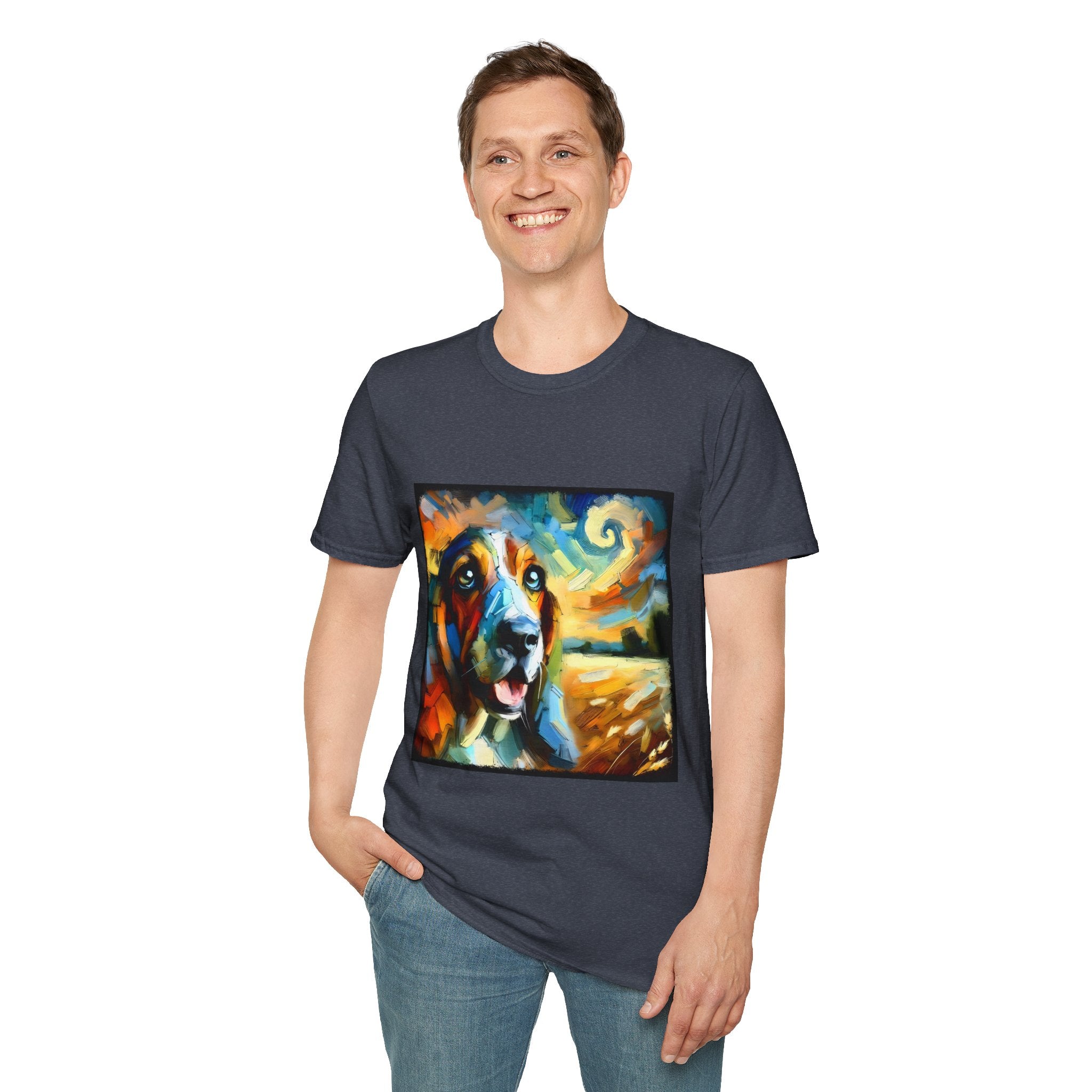 Basset Hound Sun Swirl | Unisex Dog T-Shirt
