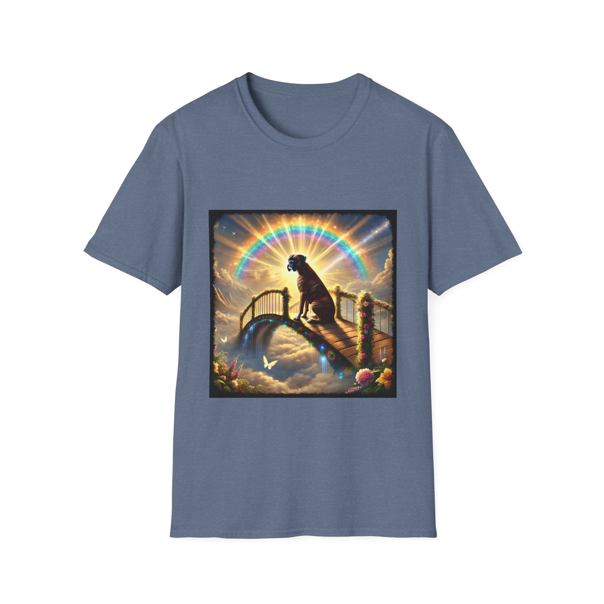 Boxer Brindle Rainbow Bridge | Unisex Dog T-Shirt