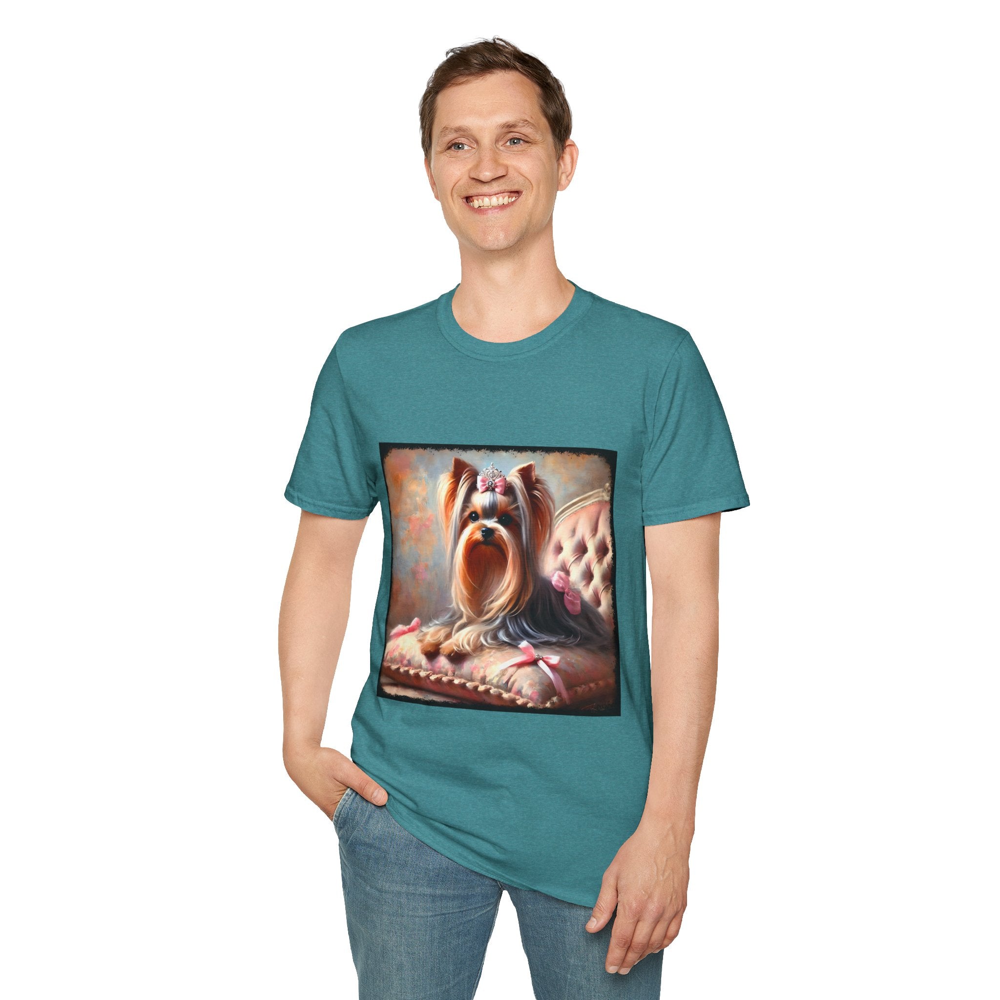 Yorkshire Terrier Bows and Diamonds Classic | Unisex Dog T-Shirt