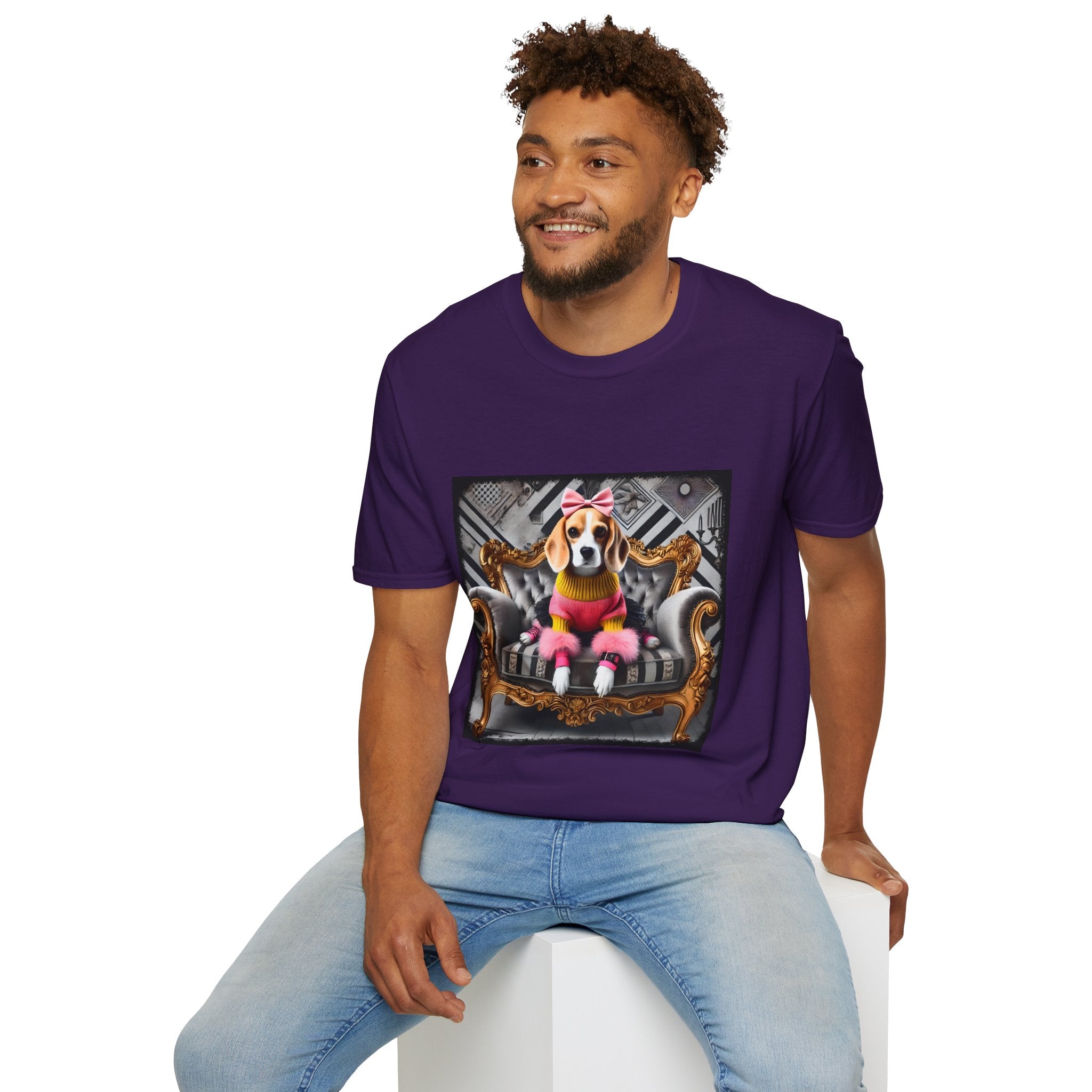 Beagle Pink Diva | Unisex Dog T-Shirt