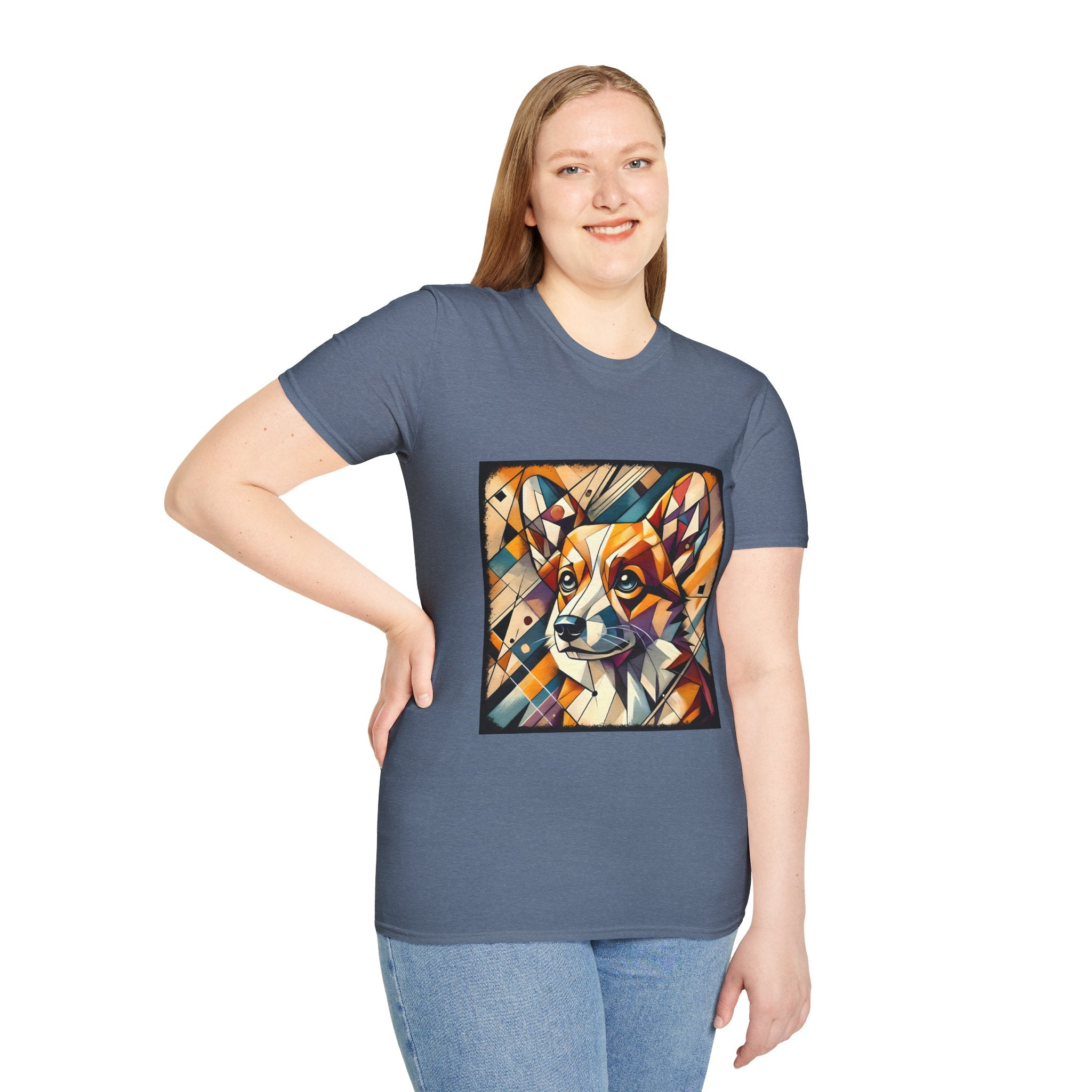 Pembroke Welsh Corgi Bold Geometric | Unisex Dog T-Shirt