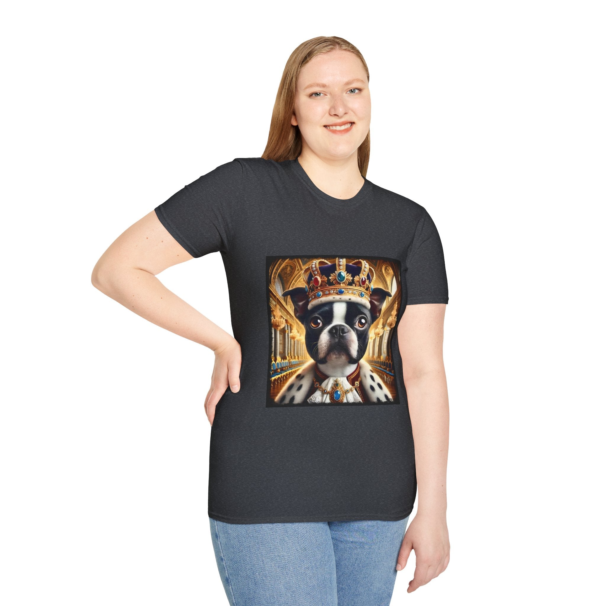 Boston Terrier Mighty Monarch | Unisex Dog T-Shirt