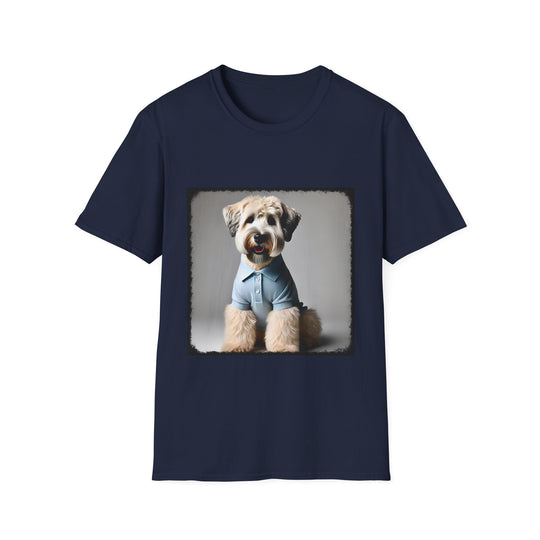 Wheaten Terrier Beautiful Boy design dog lover unisex t-shirt in navy