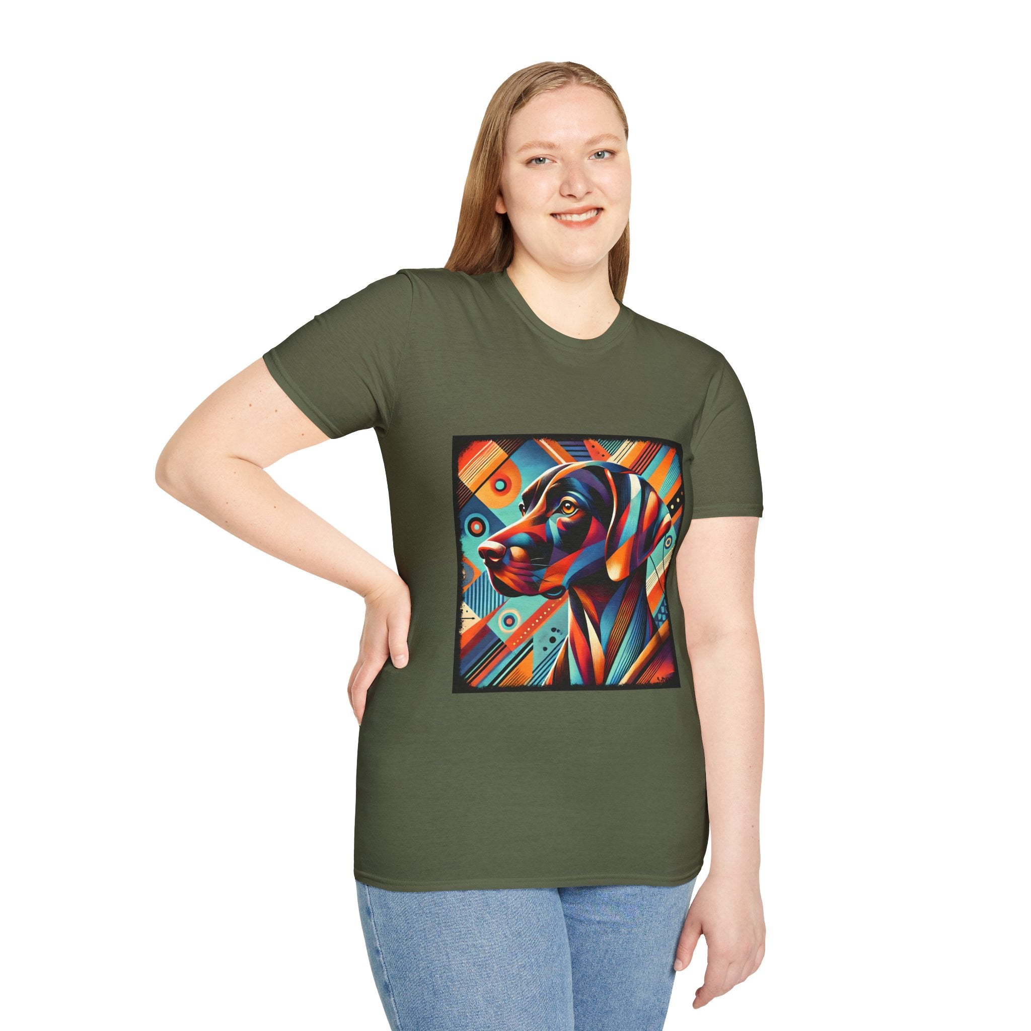 German Shorthaired Pointer Bold Geometric | Unisex Dog T-Shirt