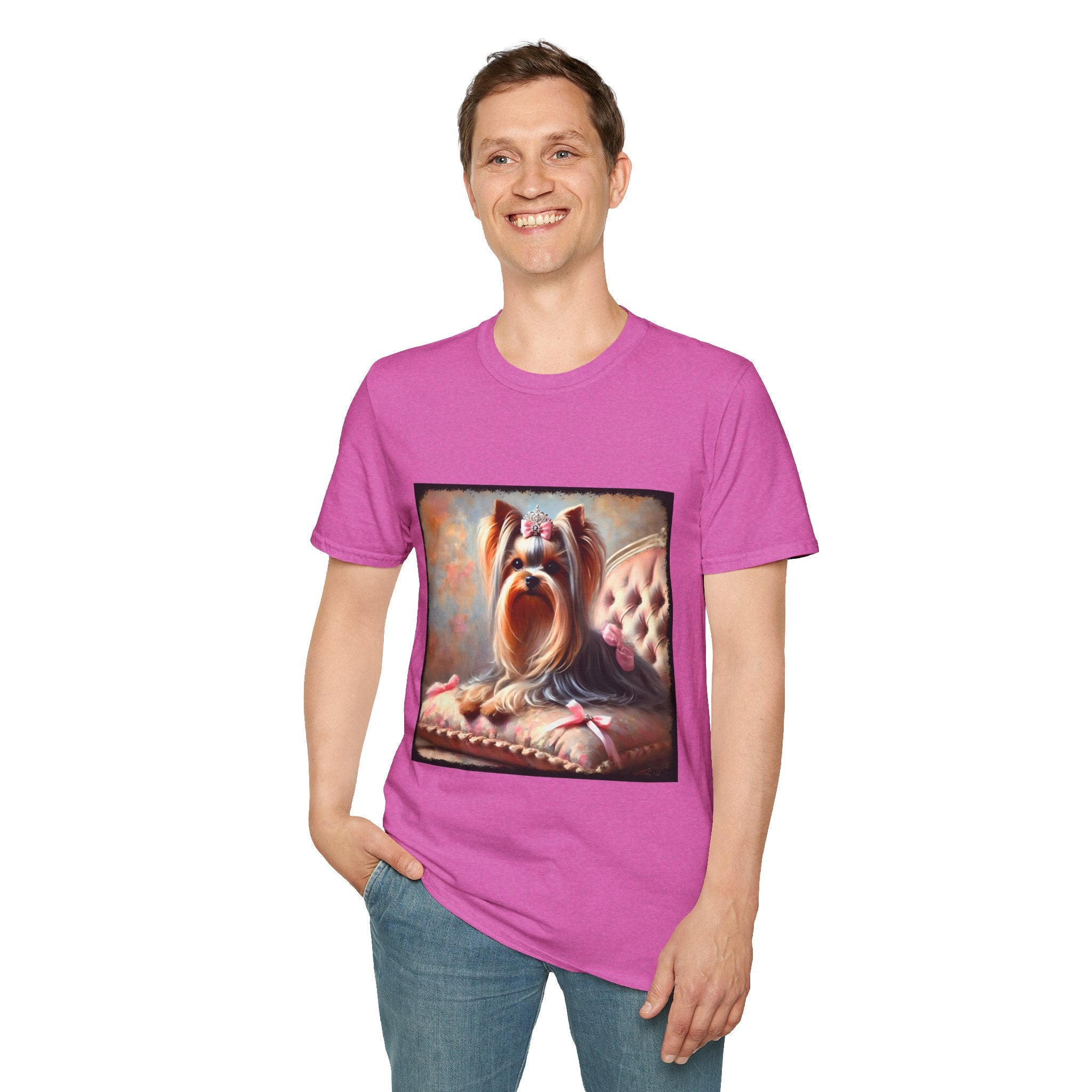 Yorkshire Terrier Bows and Diamonds Classic | Unisex Dog T-Shirt