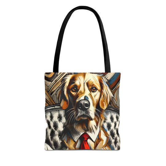 Golden Retriever Tote Bag Perfect Gentleman Dog Lover Gift tote bag in black