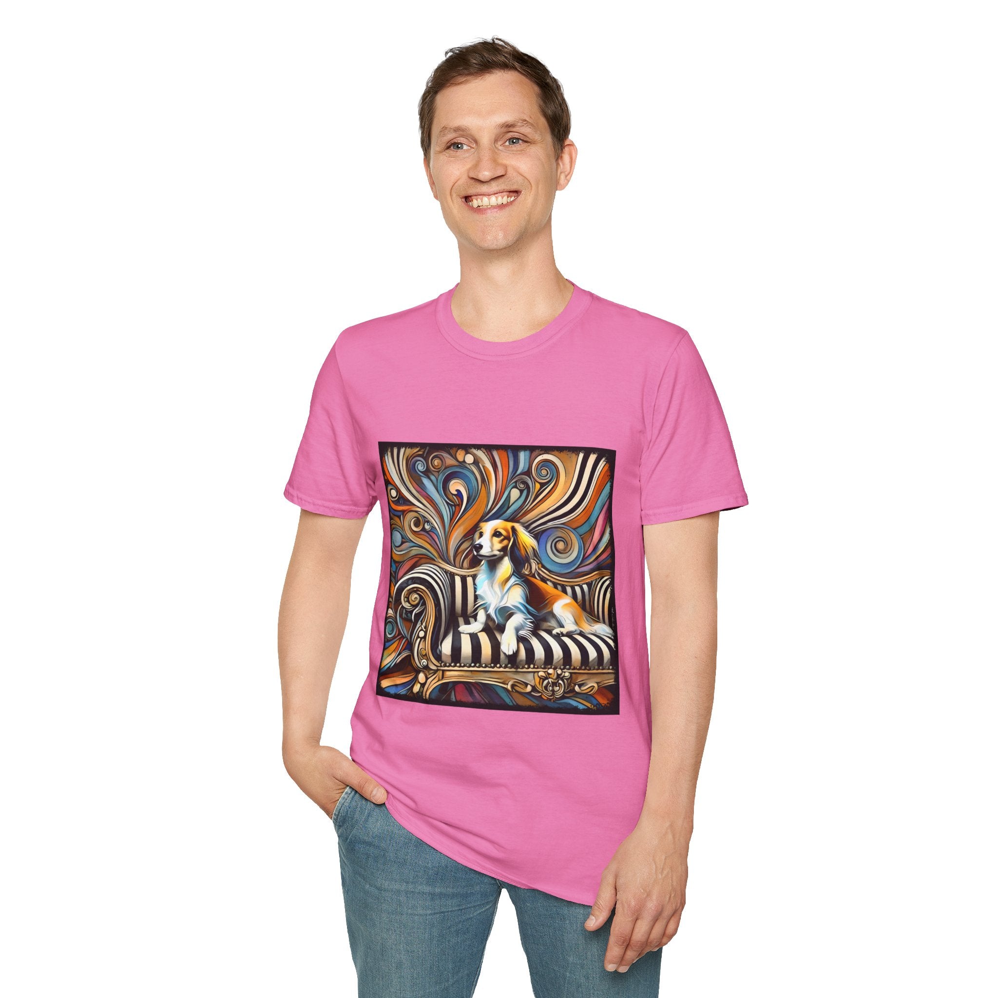 Dachshund Chic Swirl | Unisex Dog T-Shirt