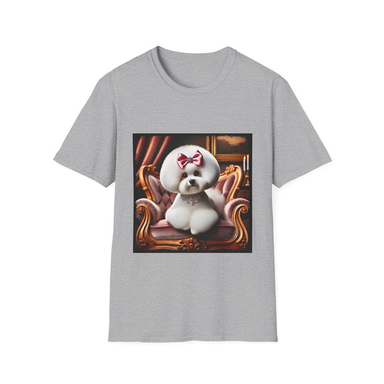 Bichon Frise Sweet Treat design dog lover unisex t-shirt in sport grey