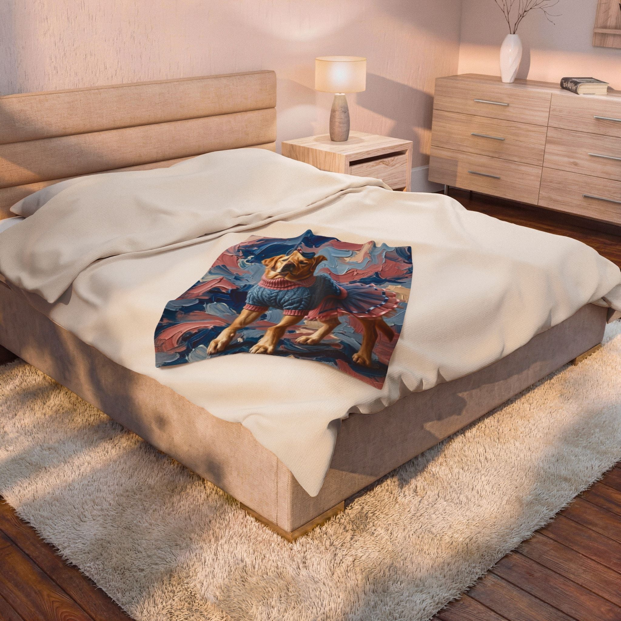 Labrador Retriever Blanket | Brushstroke Beauty Dog Lover Gift