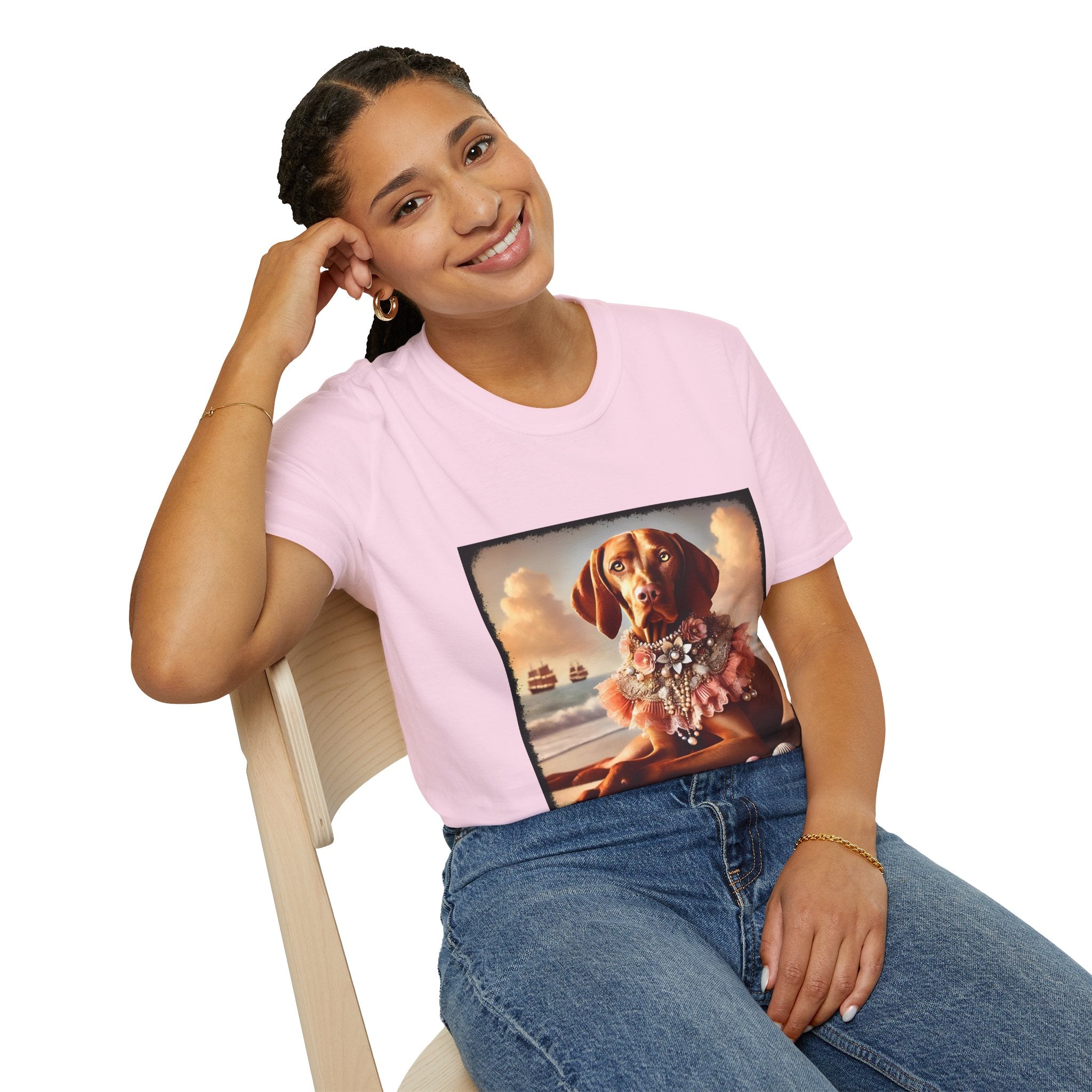 Vizsla Beach Beauty | Unisex Dog T-Shirt