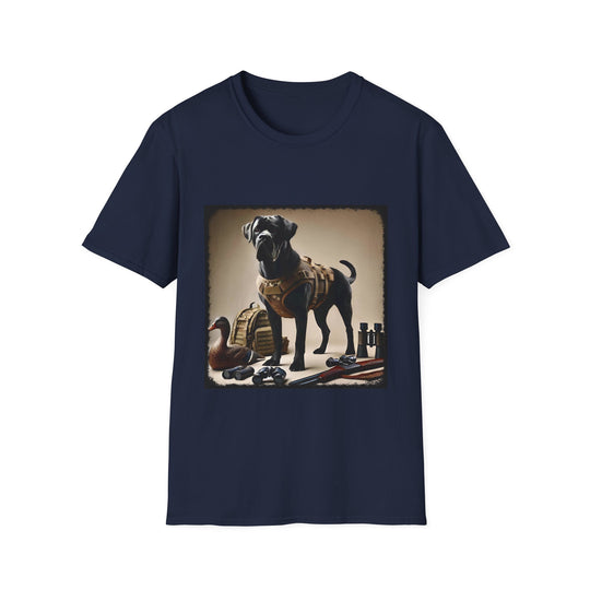 Cane Corso Legacy Tracker design dog lover unisex t-shirt in navy