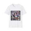 Bernese Mountain Dog Purple Diamond Vivid Swirl | Unisex Dog T-Shirt