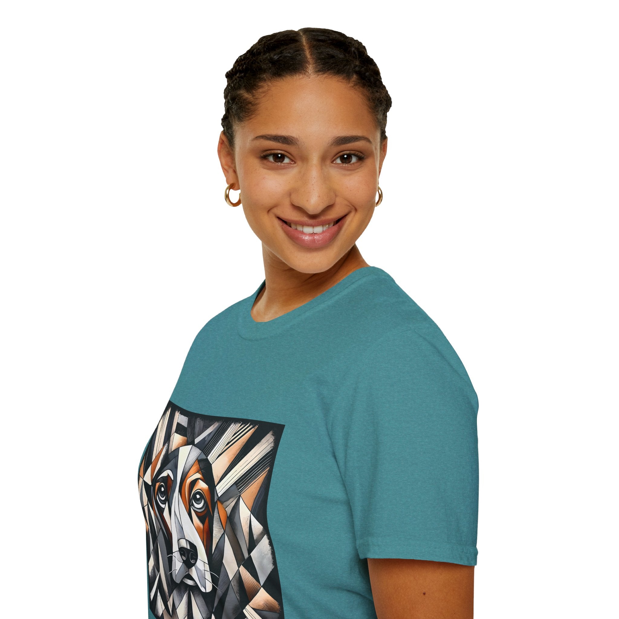 Basset Hound Bold Geometric | Unisex Dog T-Shirt