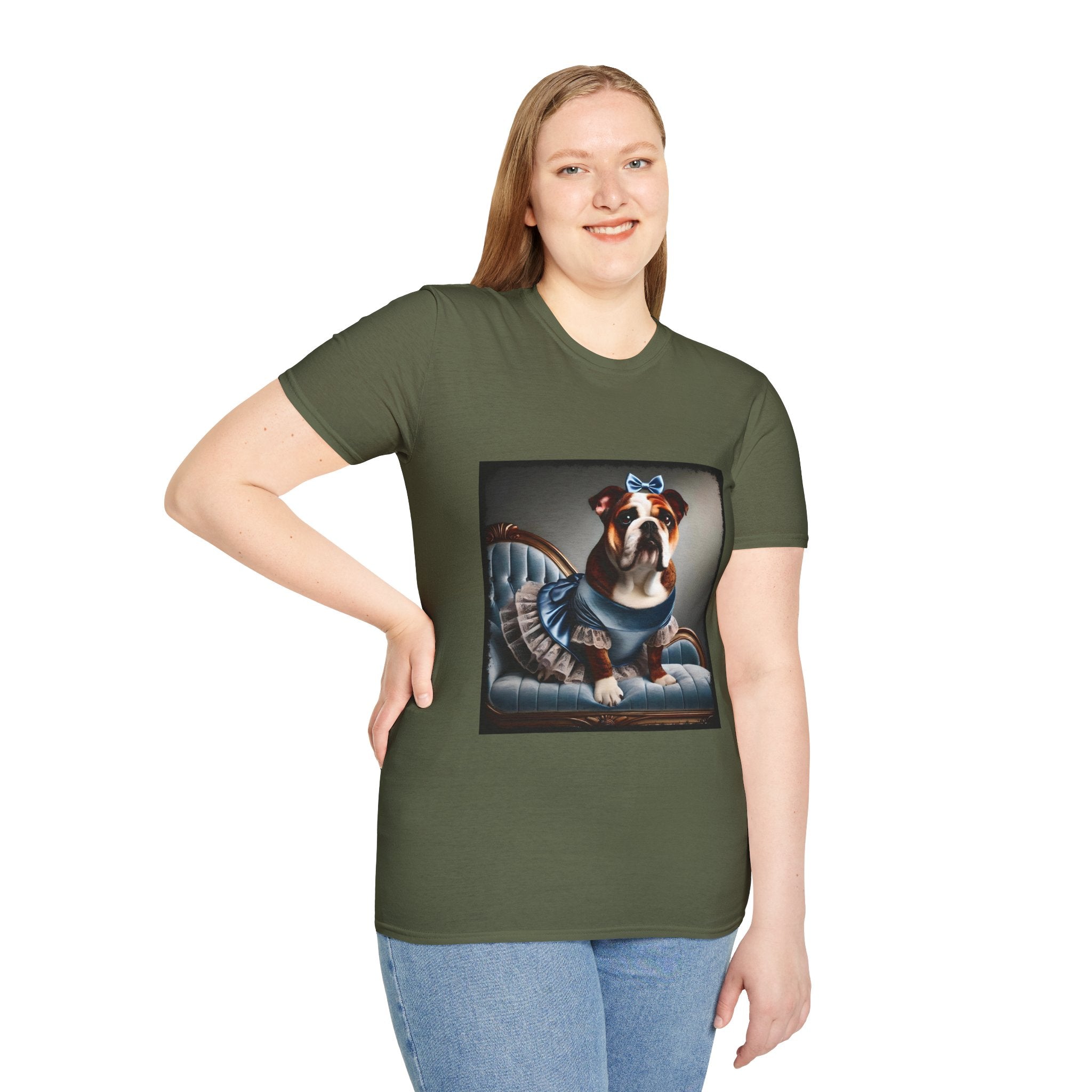 Bulldog Velvet Vixen | Unisex Dog T-Shirt