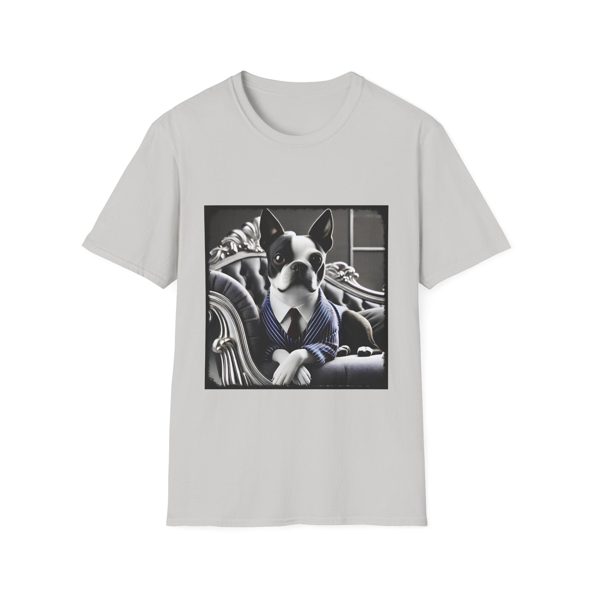 Boston Terrier premium cotton t-shirt Dapper design