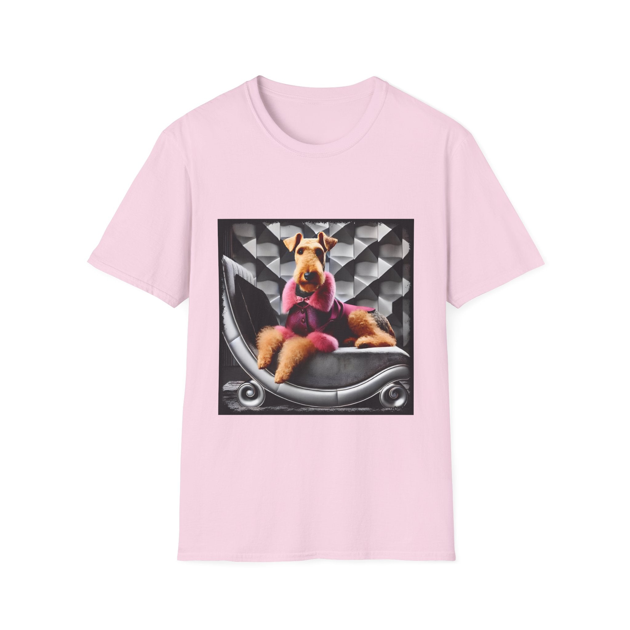 Airedale Terrier Shirt | Pink Star Dog Lover Tee