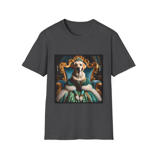 Labrador Retriever Emerald Princess design dog lover unisex t-shirt in dark heather