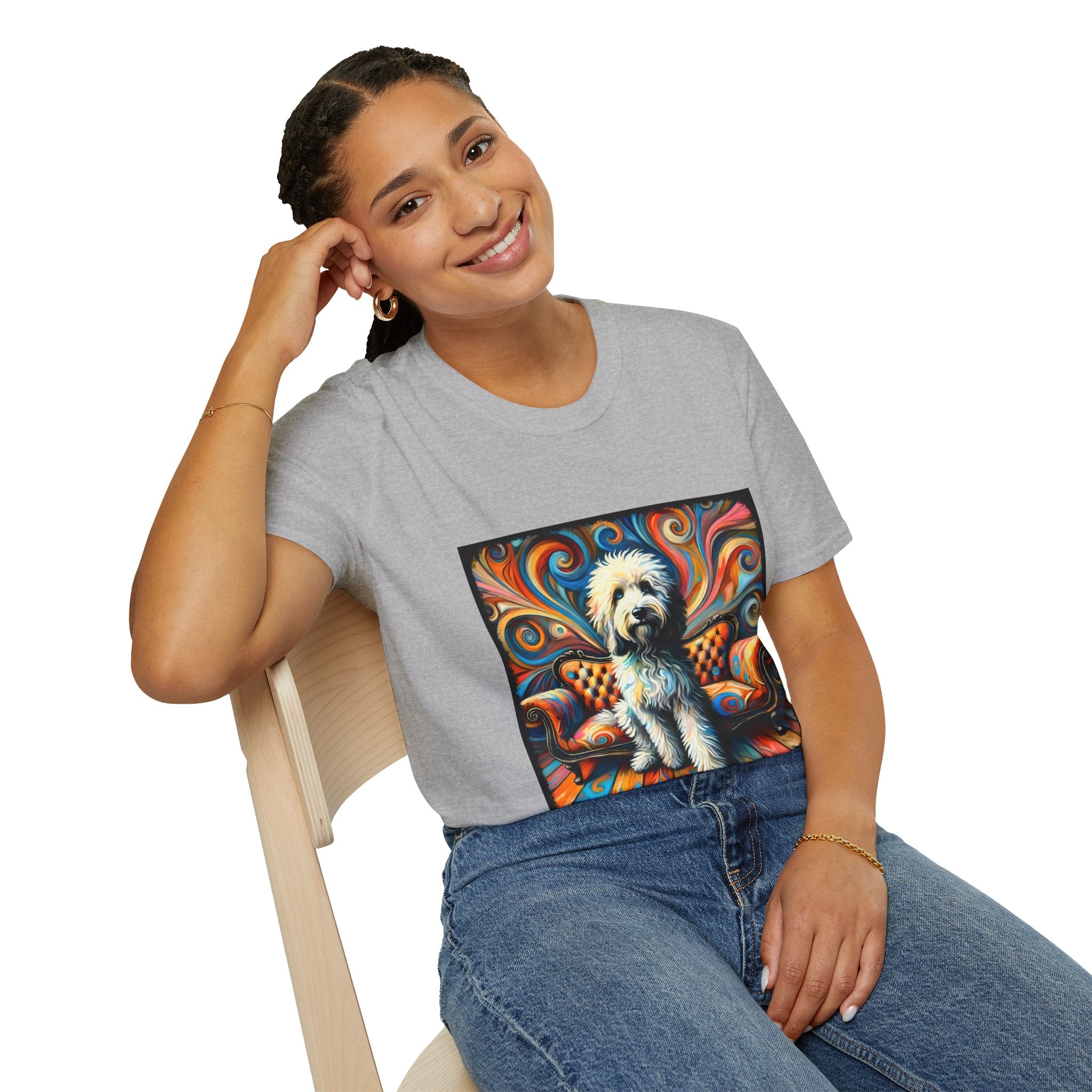Sheepadoodle Bold Swirl | Unisex Dog T-Shirt