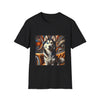 Siberian Husky Bold Swirl  | Unisex Dog T-Shirt