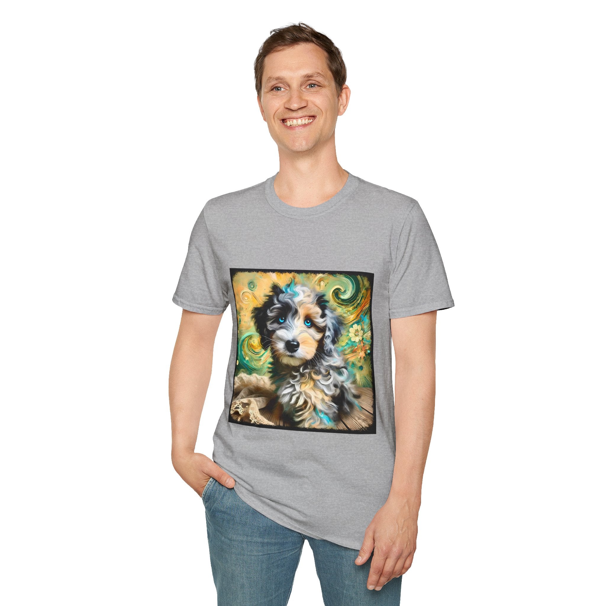 Aussiedoodle Emerald Swirl | Unisex Dog T-Shirt