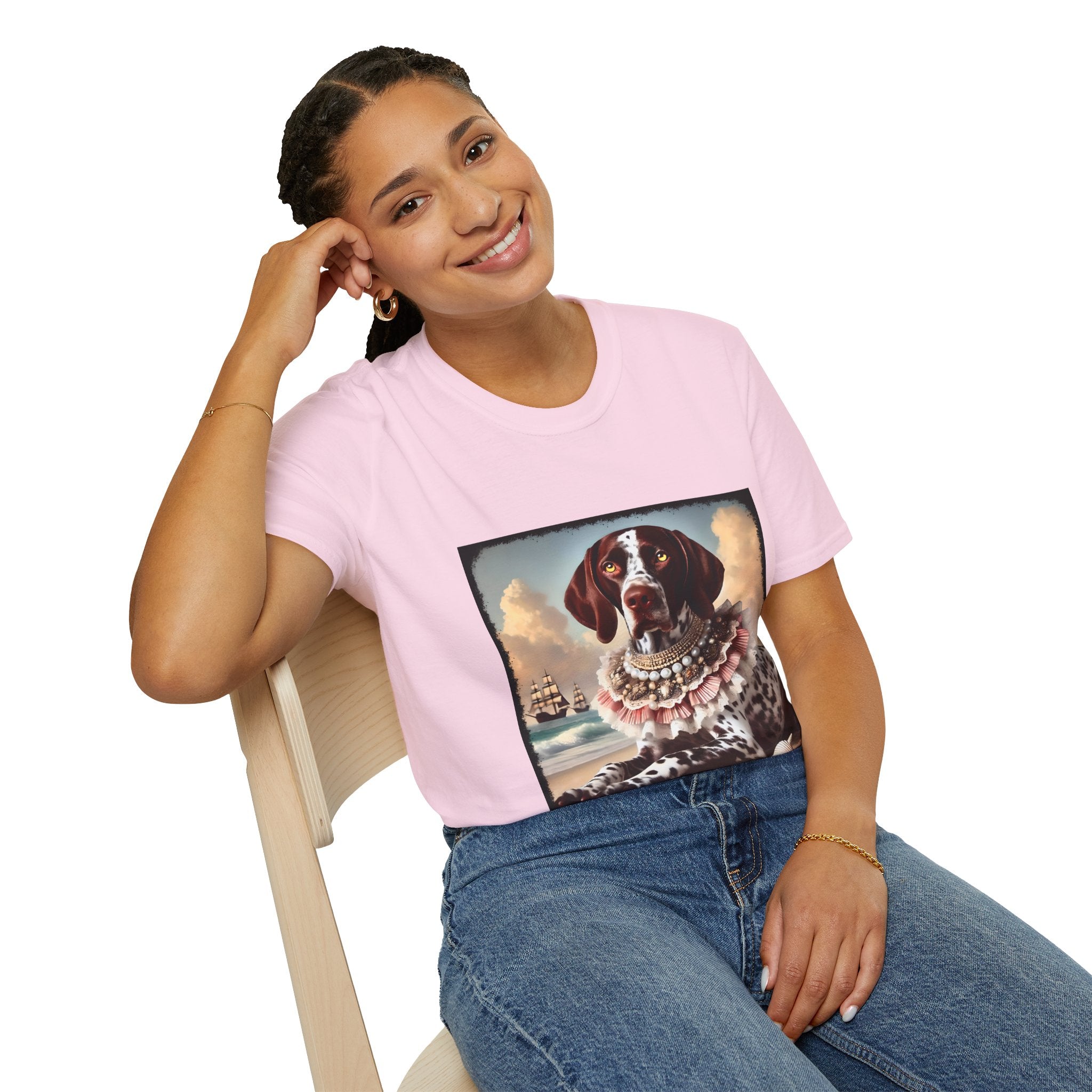 German Shorthaired Pointer Beach Beauty | Unisex Dog T-Shirt